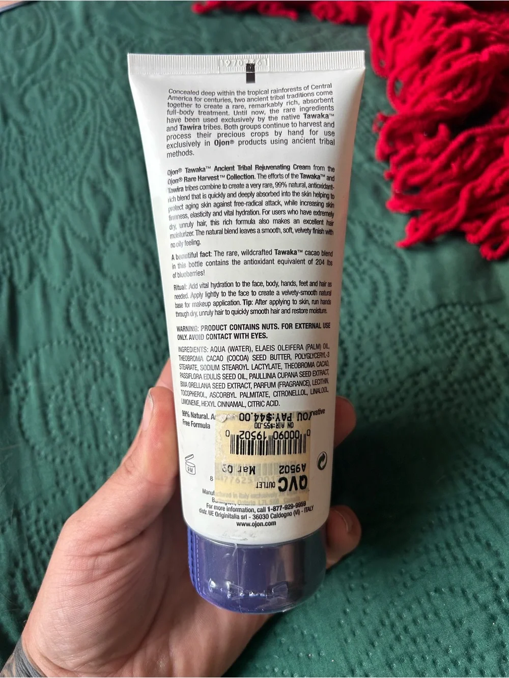 Rare Ojon Tawaka Ancient Tribal Rejuvenating Cream 6.1 oz Discontinued